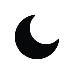 Moon icon. Suitable for Web Page, Mobile App, UI, UX and GUI design.