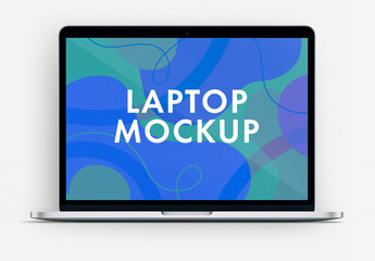 Laptop Mockup Front View