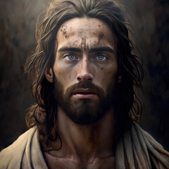 Portrait of Jesus, made with generative AI