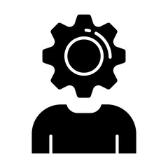 Employee Management Glyph Icon