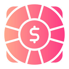 save money gradient icon