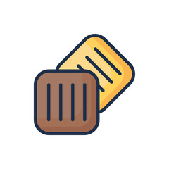 Biscuit icon. Suitable for Web Page, Mobile App, UI, UX and GUI design.