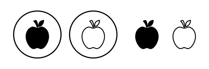 Apple icon vector. apple symbol