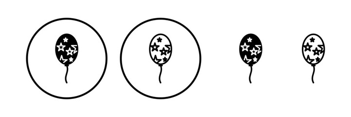 Obraz premium Balloon icon vector. air balloon icon isolated