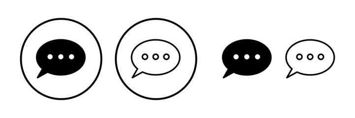 Chat icon vector. Chat Icon in trendy flat style isolated. Speech bubble symbol for web design