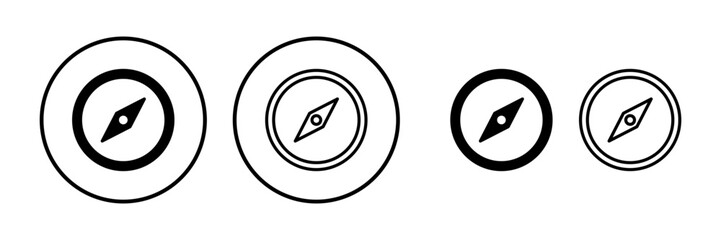 Compass icon vector. navigation icon