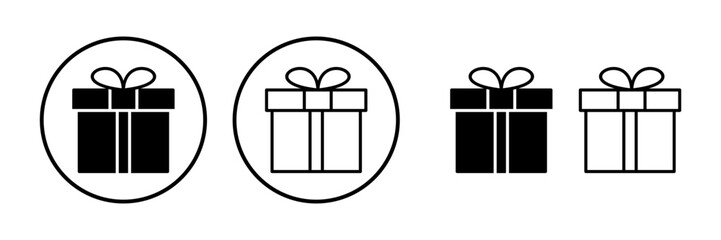 Gift icon vector. gift box icon. birthday gift
