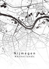 Nijmegen Netherlands City Map