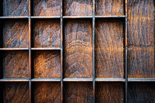 antique wooden shadowbox