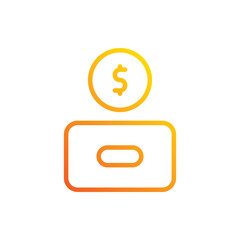 Donation�icon. Suitable for Web Page, Mobile App, UI, UX and GUI design.
