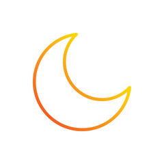 Moon icon. Suitable for Web Page, Mobile App, UI, UX and GUI design.