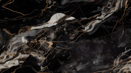 Seamless marble texture background. Minimalistic abstract wallpaper. Horizontal elegant dark marble background. Generative AI 