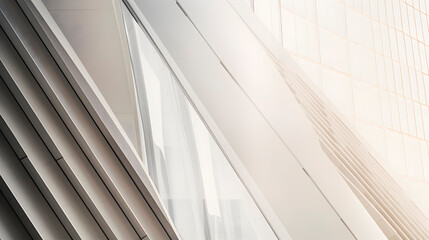 Fototapeta premium Abstarct architecture concept background. Minimalistic wallpaper. Generative AI