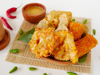 Gorengan or fried food is one type of popular snack in Indonesia