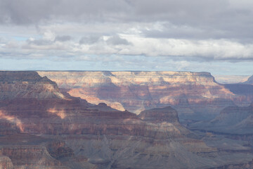 Fototapeta na wymiar View into the Grand Canyon National park from the South Rim, Arizona, USA 