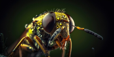 Fototapeta premium Magnificent Macro: Close-Up Shot of an Insect