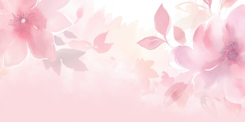 Watercolor Floral background Generative Art