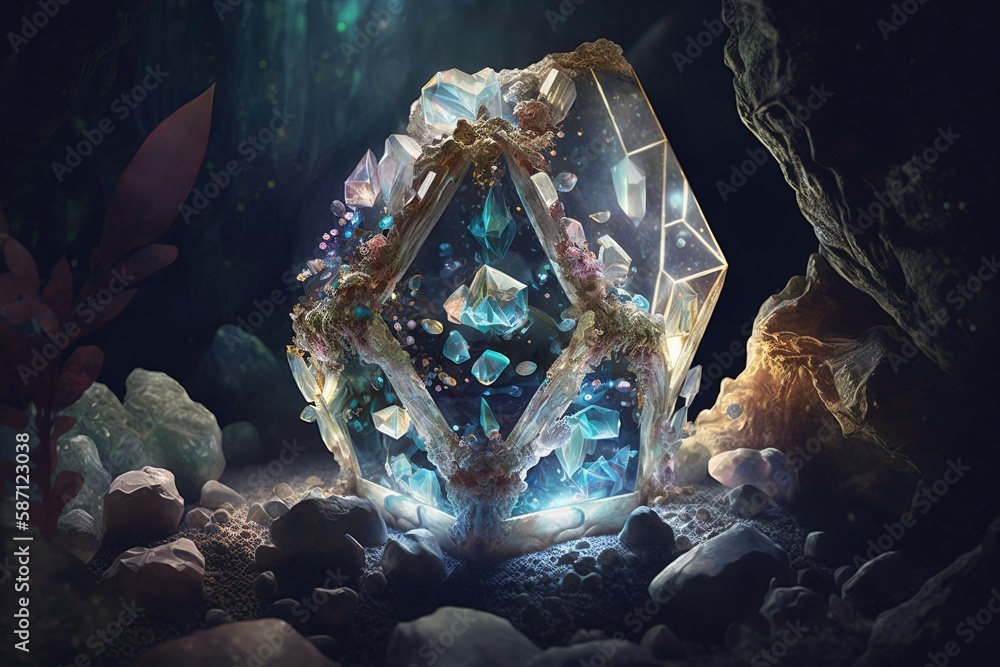 Poster a flicker of luminescence beyond shadows: searching for lucid jewels within an enchanting crystal mi
