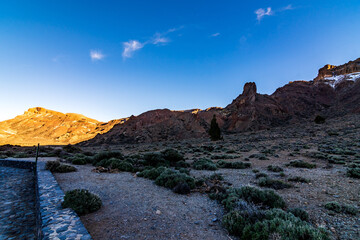 Naklejka premium Paisaje en el Parque Nacional del Teide.