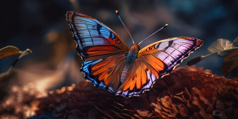 Fototapeta na wymiar amazing photography of a butterfly, close up