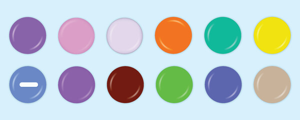 3d plus, minus, multiply, equal, check mark vector icons on white background.