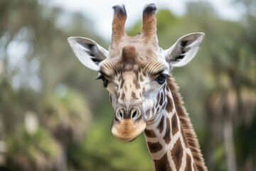 Fototapeta premium giraffe. Generative AI