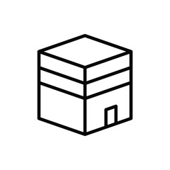 Kaaba icon. Suitable for Web Page, Mobile App, UI, UX and GUI design.