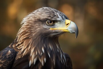 Sea eagle of Steller (Haliaeetus pelagicus). Generative AI