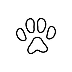 Paw animal Icon Design Vector illustration on white background..eps