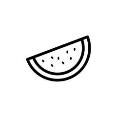 watermelon vector icon flat illustration on white background..eps