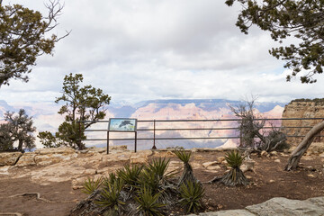Views from the South Rim into the Grand Canyon National Park, Arizona
