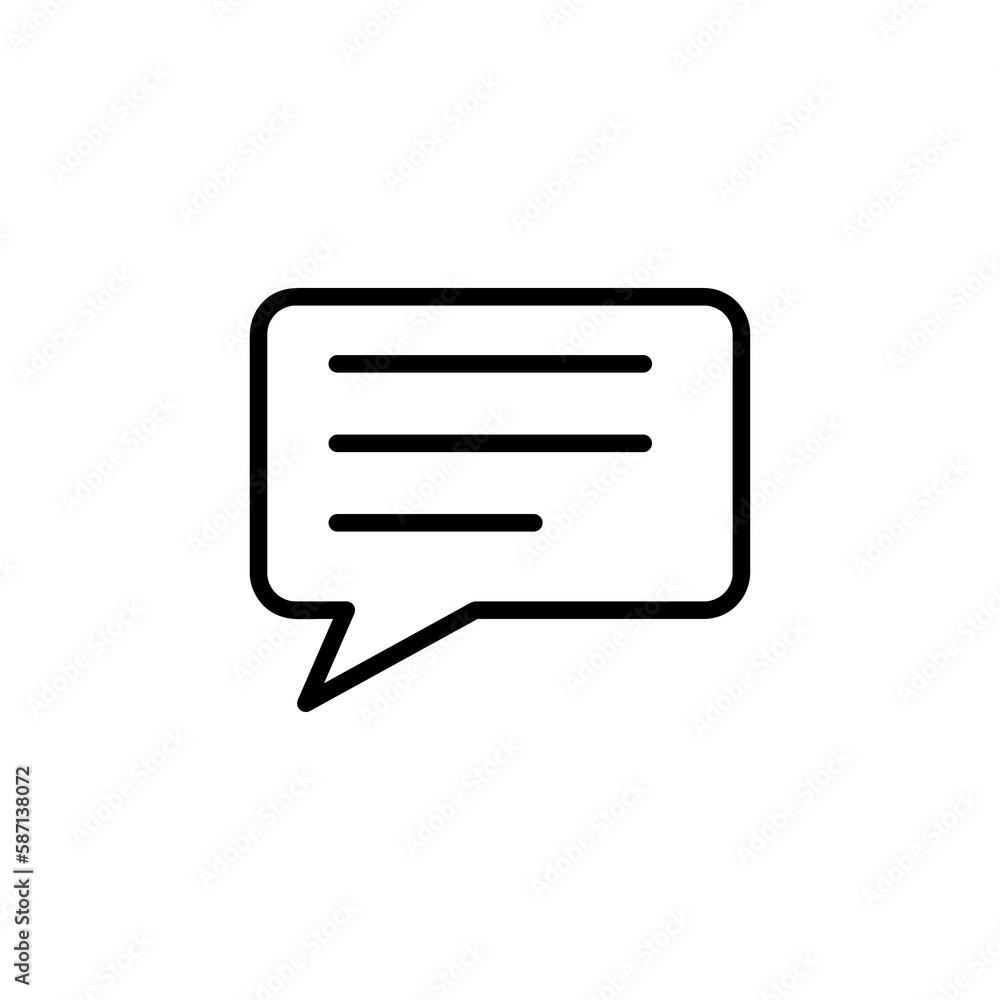 Poster text message vector icon flat illustration on white background..eps