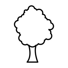 Tree vector icon flat illustration on white background..eps