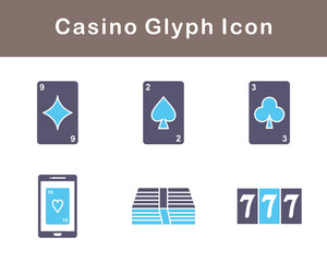 Fototapeta premium Casino Vector Icon Set