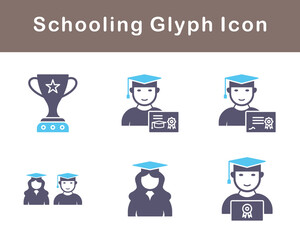 Schooling Vector Icon Set