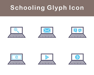 Schooling Vector Icon Set