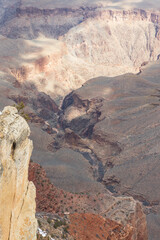 Views of the Colorado River from the South Rim in Grand Canyon National Park, Arizona