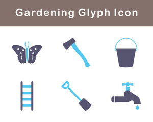 Gardening Vector Icon Set