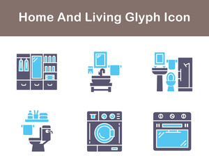 Home And Living Vector Icon Set