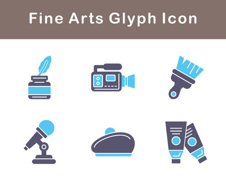 Fine Arts Vector Icon Set