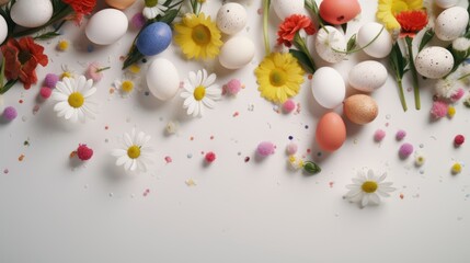 Happy Easter bunny celebration eggs spring wallpaper background 