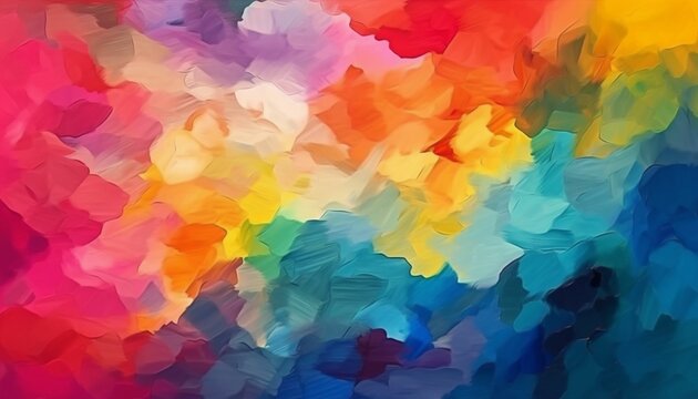 colorful abstract watercolor oil painting image, pastele background, create pattern and texture, generative IA
