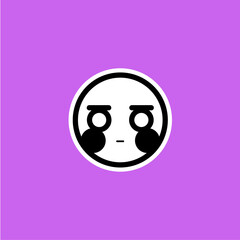 Ilustraciones de caras estilo iconos hecas a partir de formas simples