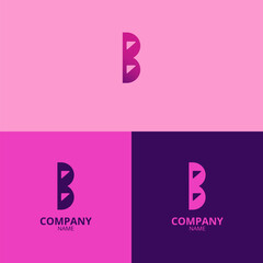 the letter b logo with a clean and modern style also uses a progressive gradient red color, which is perfect for strengthening your company logo branding