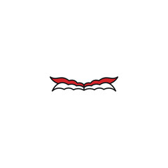 indonesia flag frame illustration design