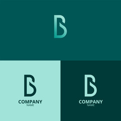 The letter b logo with a clean and modern style also uses a blue gradient color with a youthful theme, which is perfect for strengthening your company logo branding
