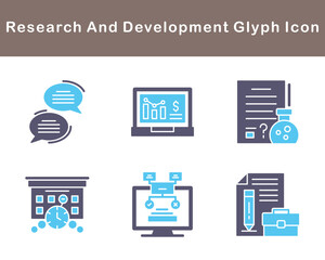 Research And Development Vector Icon Set