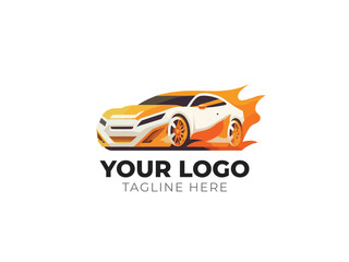 Fototapeta premium Sleek Car Automotive Logo Vector Design