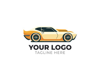 Obraz premium Sleek Car Automotive Logo Vector Design