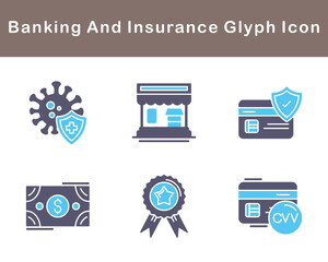 Banking And Protection Vector Icon Set
